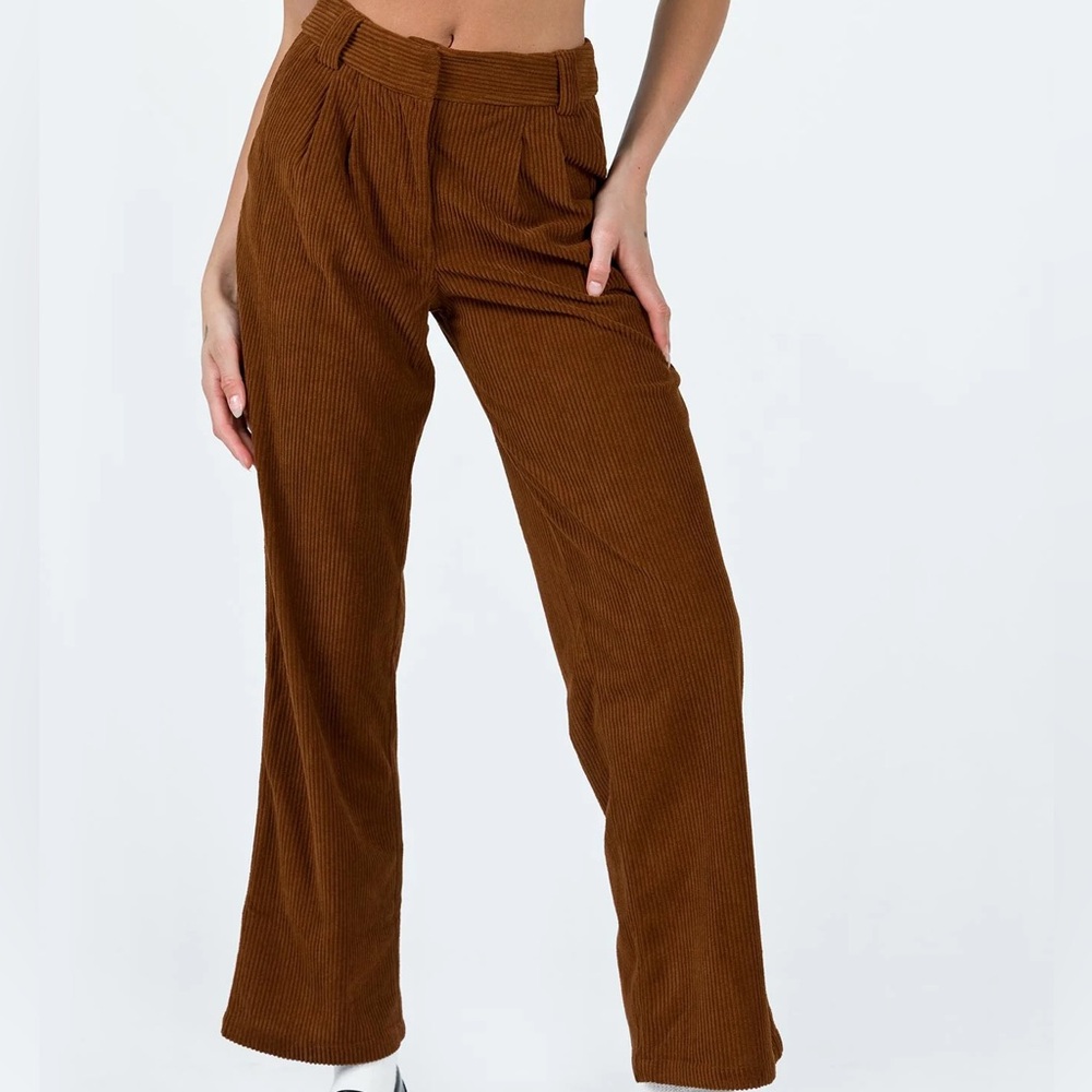 Princess Polly Brown Corduroy Women's Pants